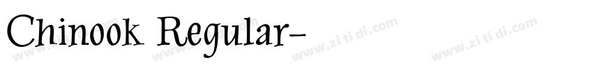 Chinook Regular字体转换